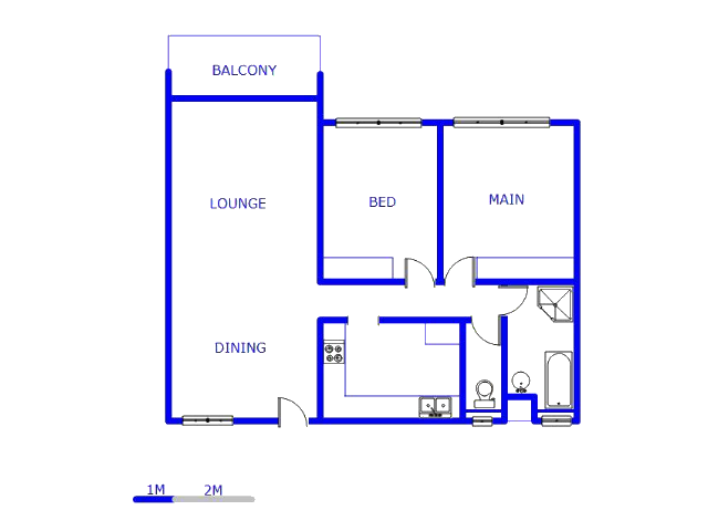 Floor plan of the property in Pretoria North