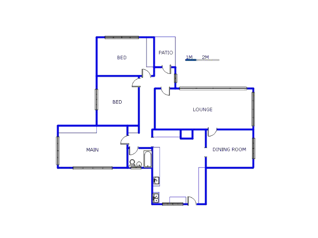 Floor plan of the property in Welgedacht