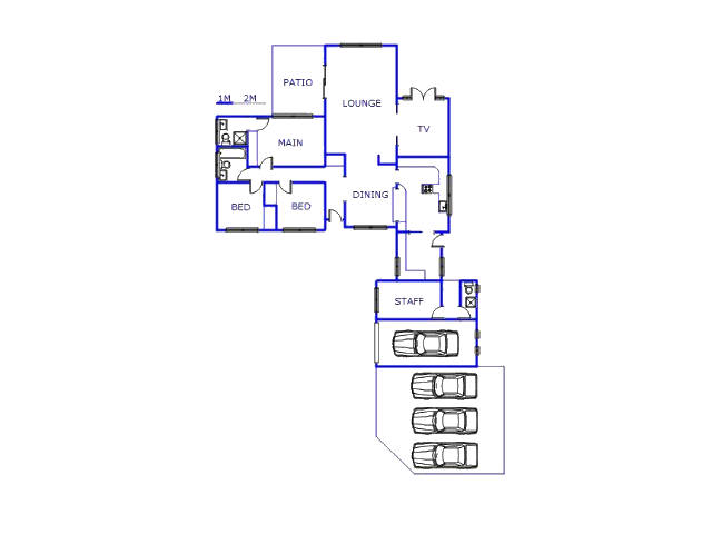 Floor plan of the property in Malvern - DBN