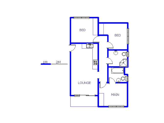 Floor plan of the property in Lilianton