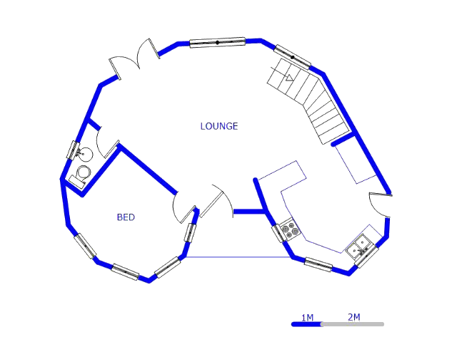 Floor plan of the property in Knoppieslaagte