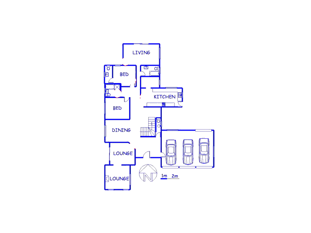 Floor plan of the property in Bronkhorstspruit