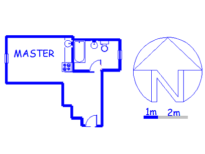 Floor plan of the property in Johannesburg Central