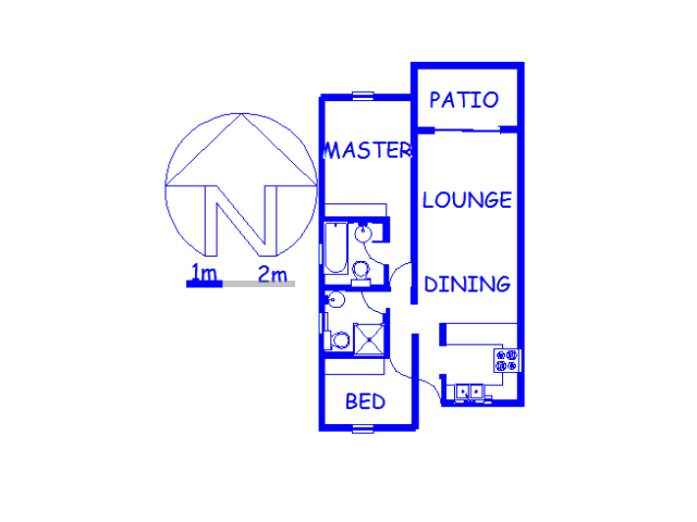 Floor plan of the property in Illovo