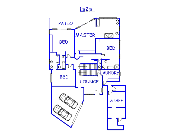 Floor plan of the property in Meerhof