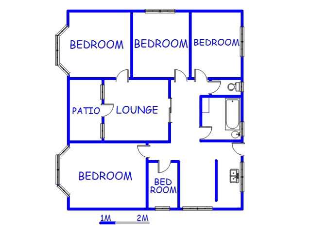 Floor plan of the property in Port Shepstone