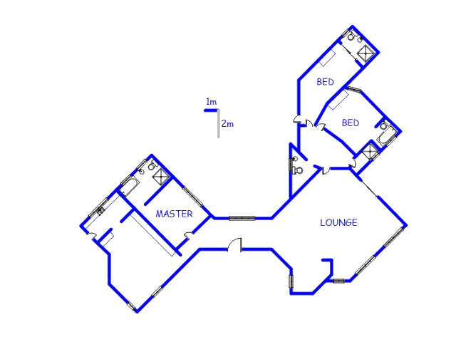 Floor plan of the property in Glen Austin AH (Midrand)