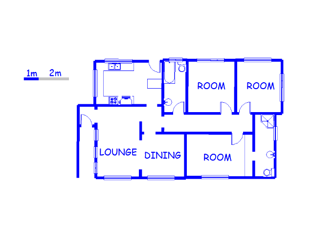 Floor plan of the property in Pietermaritzburg (KZN)