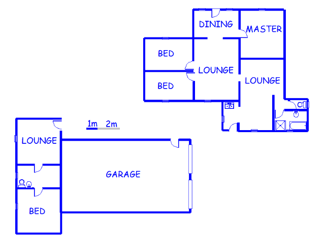 Floor plan of the property in De Deur Estates