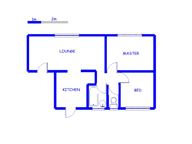 Floor plan of the property in Graskop