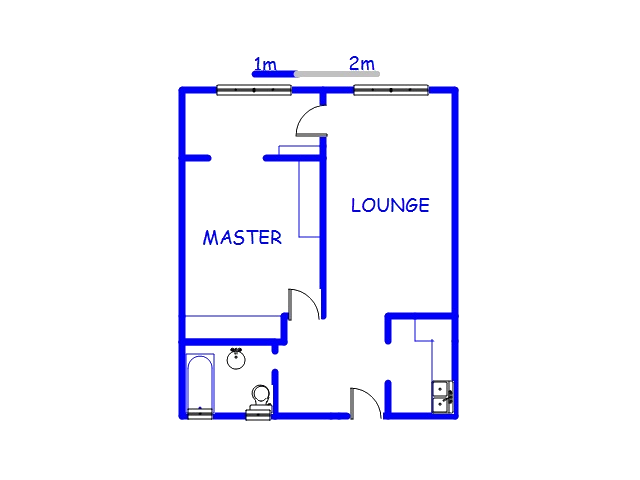 Floor plan of the property in Glenwood - DBN