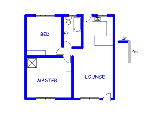 Floor plan of the property in Rustenburg