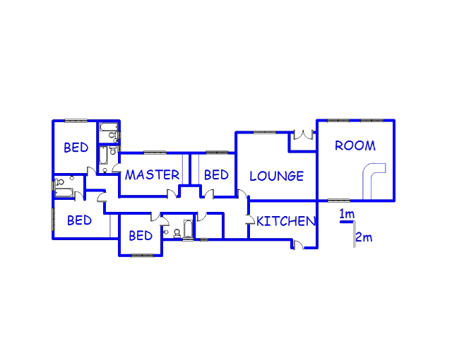 Floor plan of the property in Kosmospark