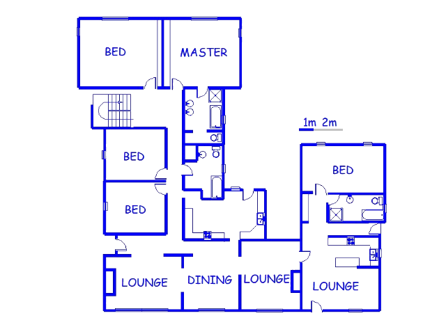 Floor plan of the property in Cyrildene