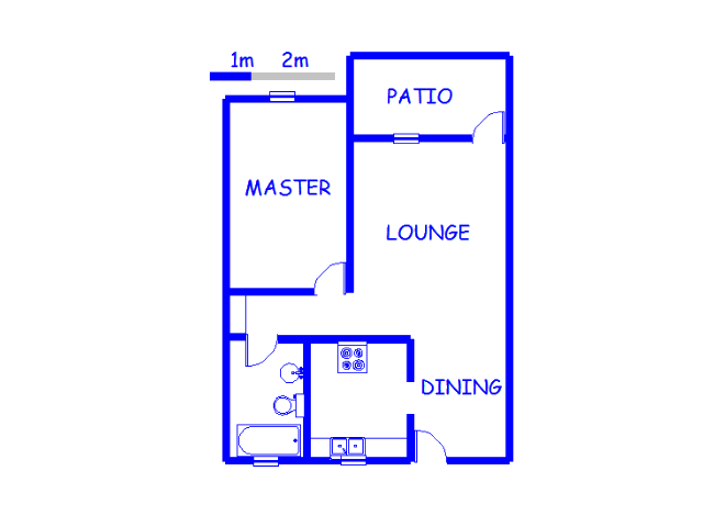 Floor plan of the property in Vereeniging