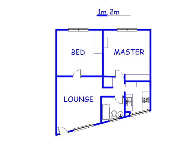 Floor plan of the property in Sunnyside