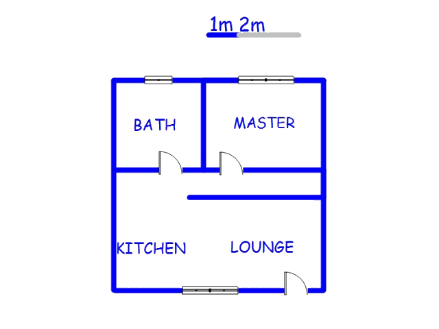 Floor plan of the property in Pretoria West