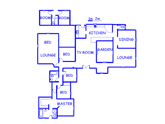 Floor plan of the property in Bedfordview