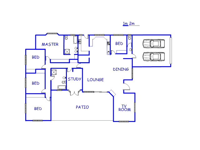 Floor plan of the property in Rietfontein JR