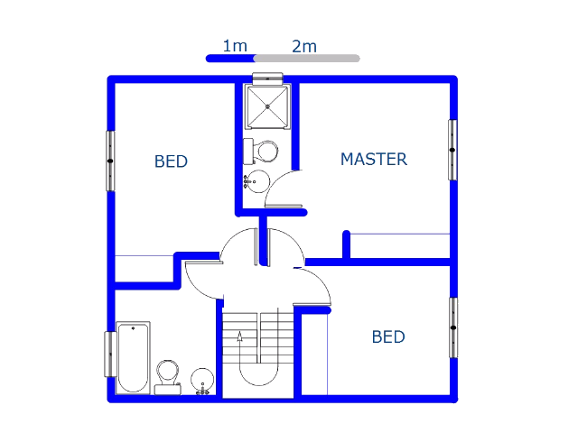 1st Floor - 47m2 of property for sale in The Meadows Estate