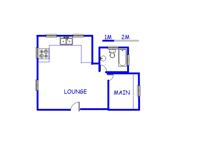 Floor plan of the property in Clubview