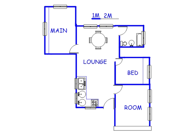 Floor plan of the property in Bronkhorstspruit