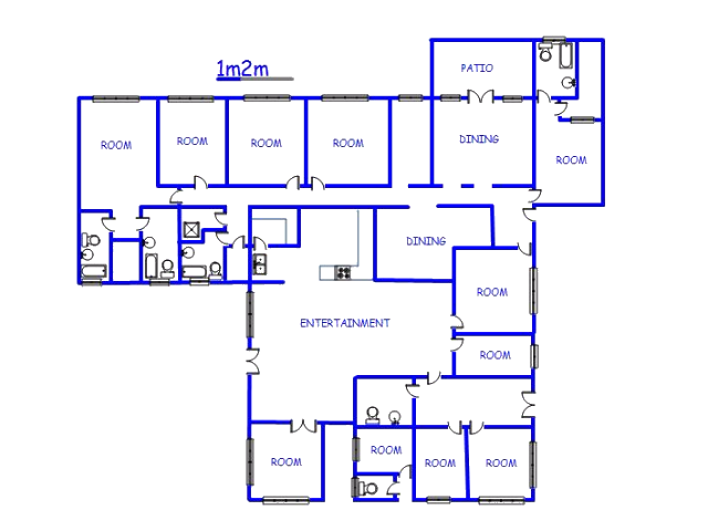 Floor plan of the property in Mokopane (Potgietersrust)
