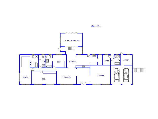 Floor plan of the property in Constantia Glen