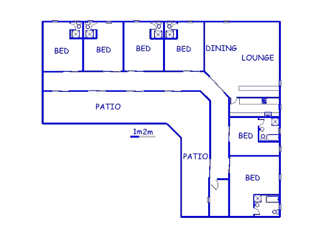 Floor plan of the property in Benoni