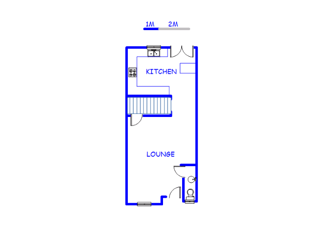 Floor plan of the property in Vanderbijlpark