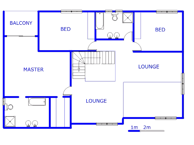 1st Floor - 170m2 of property for sale in Six Fountains Estate