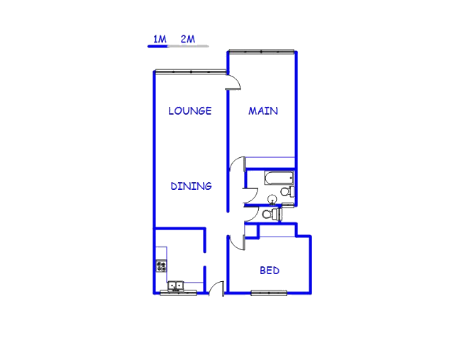 Floor plan of the property in Sunnyside