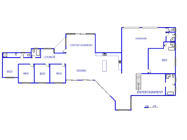 Floor plan of the property in Vanderbijlpark