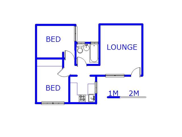 Floor plan of the property in Jeppestown