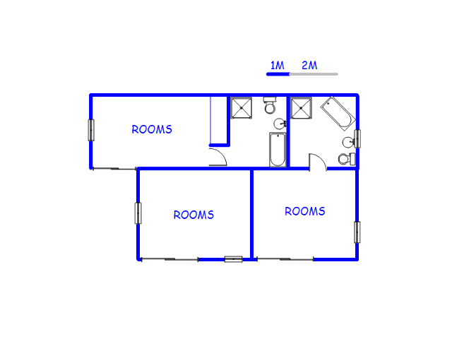 Floor plan of the property in Kempton Park