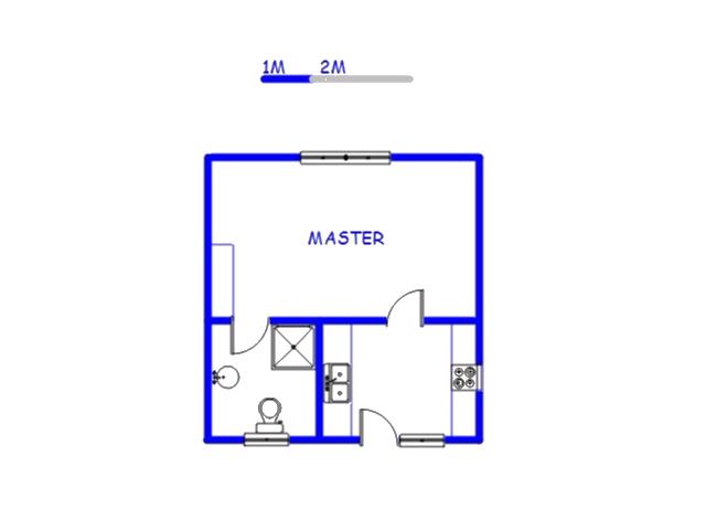 Floor plan of the property in Die Bult