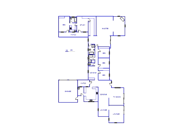 Floor plan of the property in Boksburg
