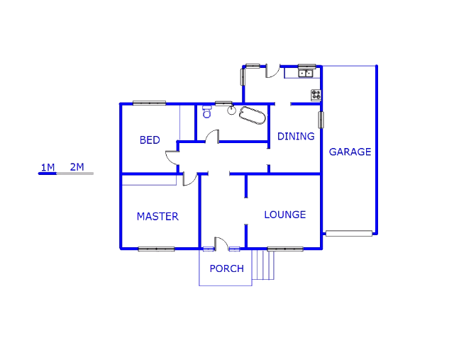 Floor plan of the property in Rosettenville