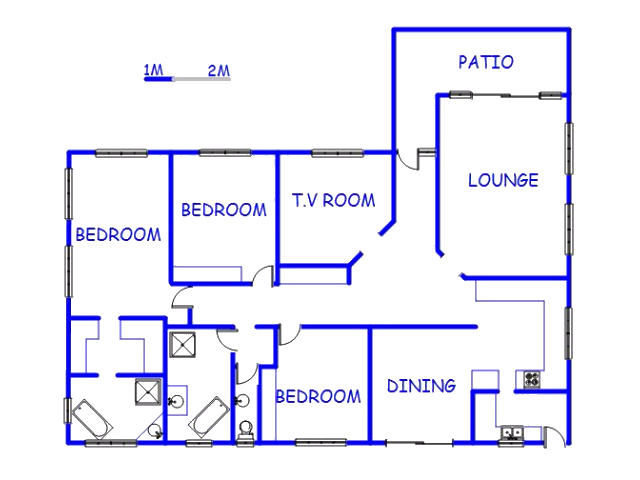 Floor plan of the property in Scottburgh