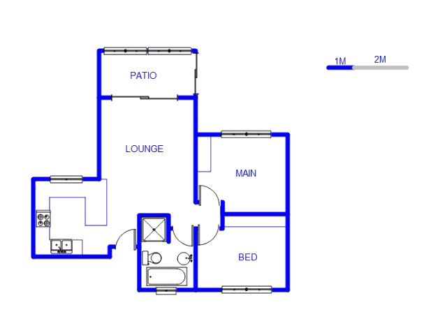 Floor plan of the property in Mooikloof Ridge