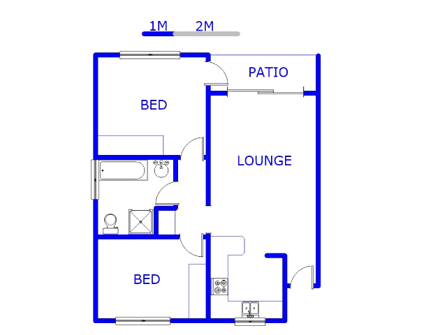 Floor plan of the property in Parkrand