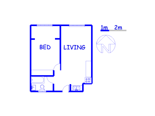 Floor plan of the property in Pretoria Gardens