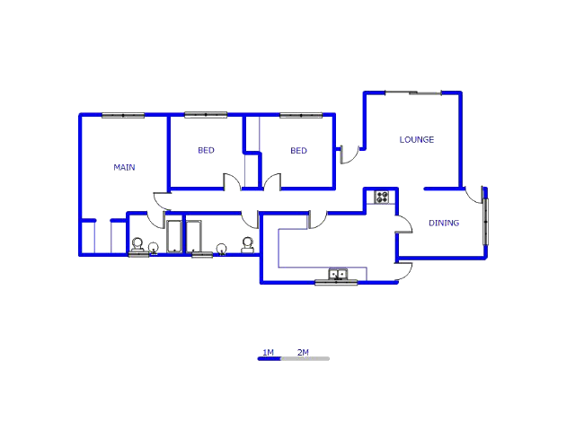 Floor plan of the property in Sonland Park