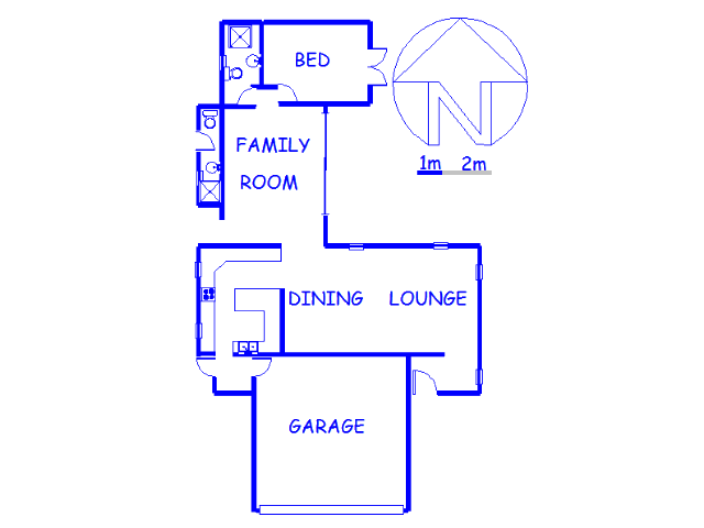 Floor plan of the property in Vanderbijlpark