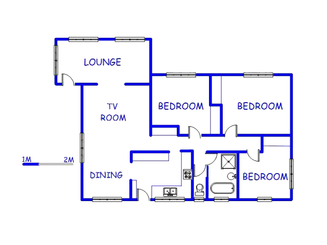 Floor plan of the property in Scottburgh