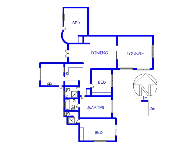 Floor plan of the property in The Reeds