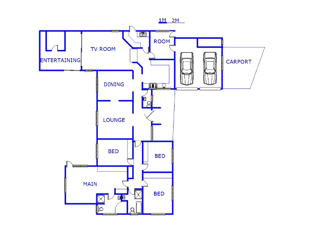 Floor plan of the property in Kempton Park