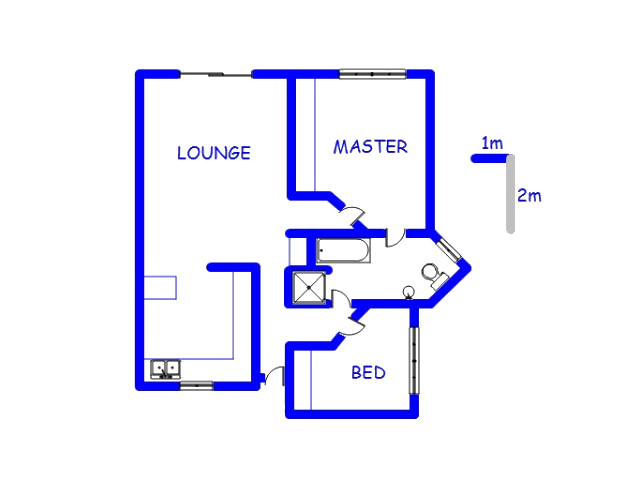 Floor plan of the property in Dorandia