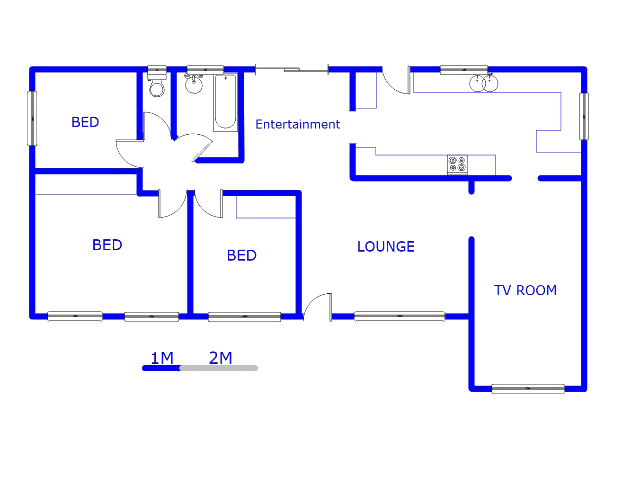 Floor plan of the property in Klippoortjie AH