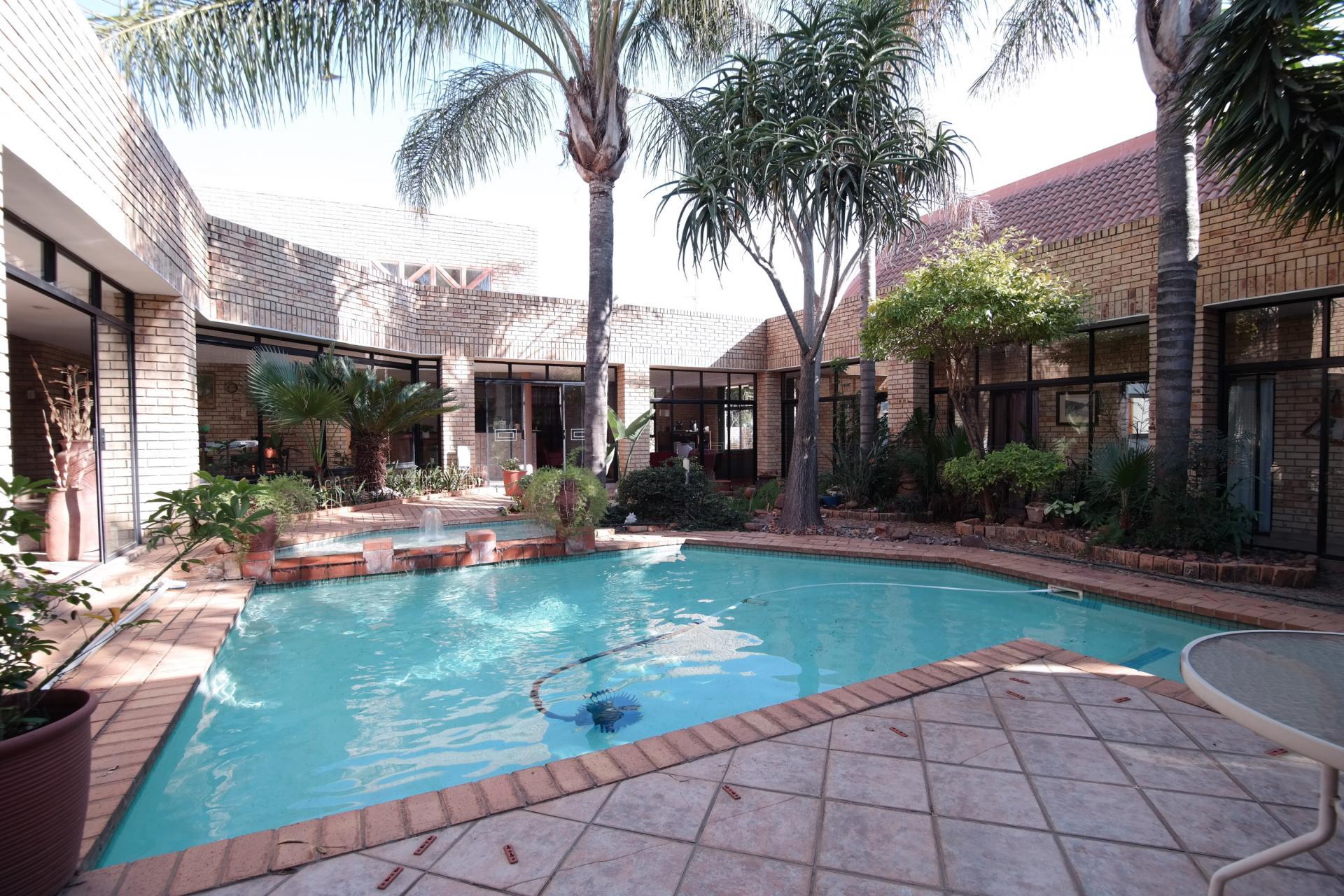 Backyard of property in Silver Lakes Golf Estate